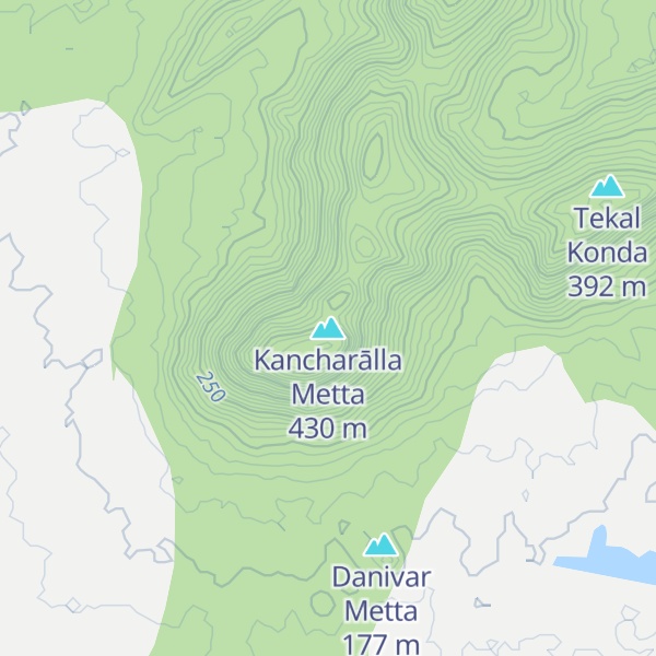 Map of Kancharālla Metta