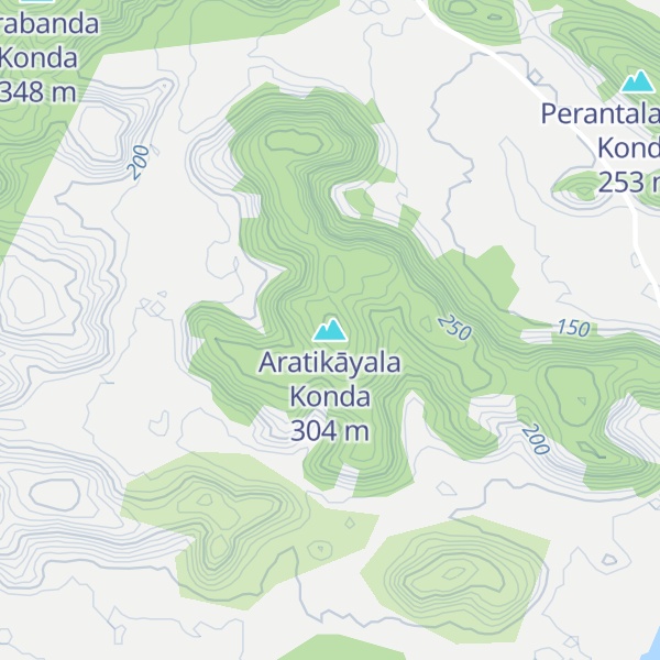 Map of Aratikāyala Konda