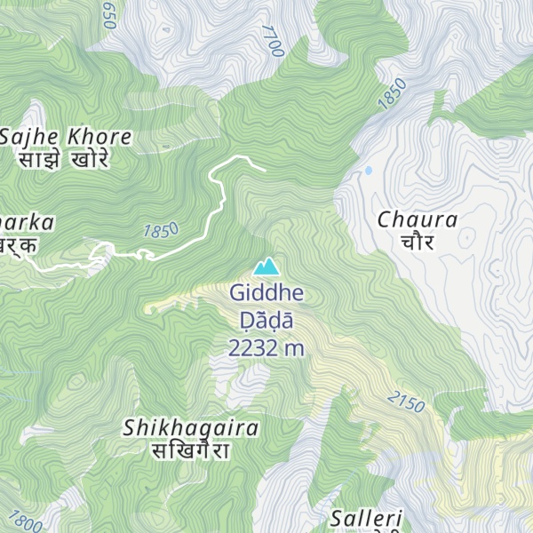 Map of Giddhe Ḍā̃ḍā