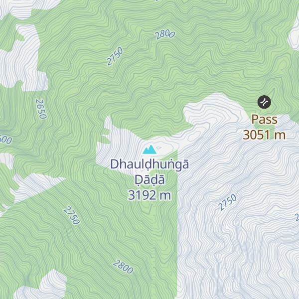 Map of Dhaulḍhuṅgā Ḍāḍā