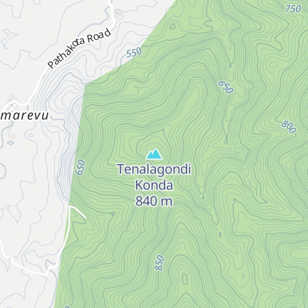 Map of Tenalagondi Konda