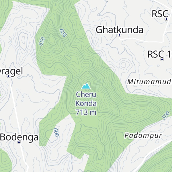 Map of Cheru Konda