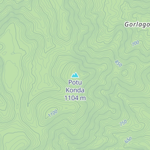 Map of Potu Konda