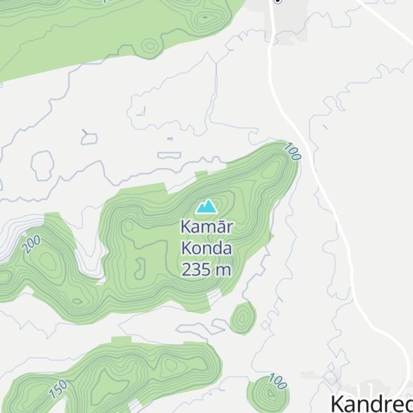 Map of Kamār Konda