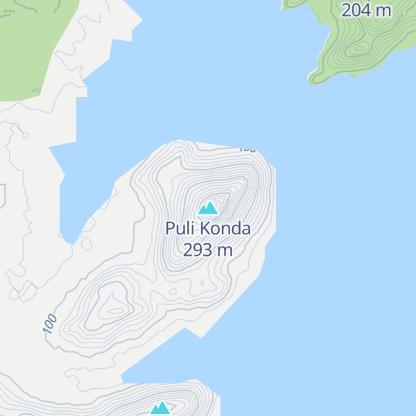 Map of Puli Konda