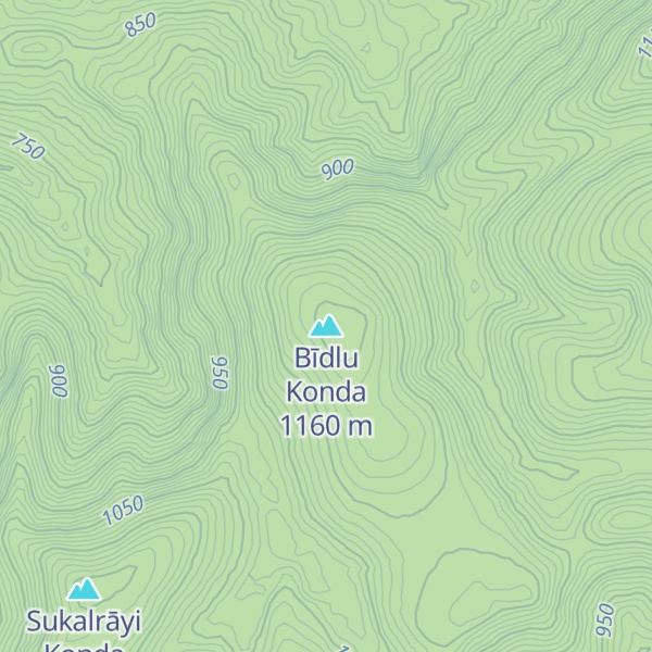 Map of Bīdlu Konda