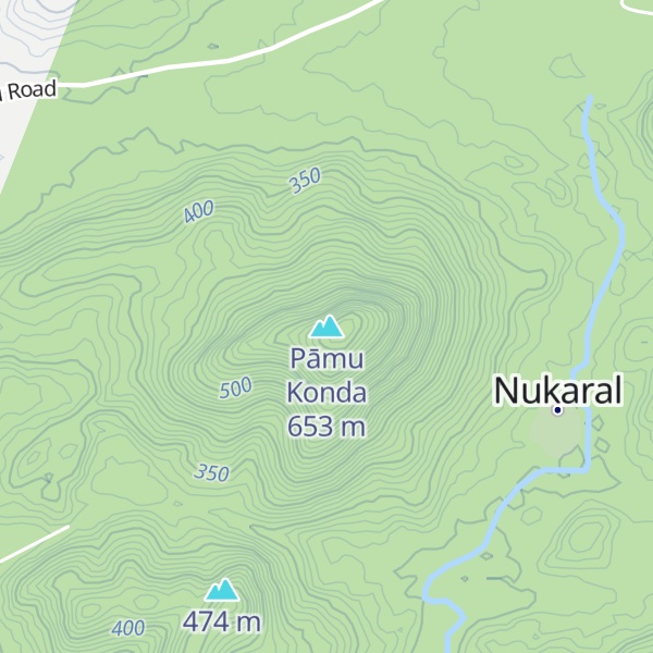 Map of Pāmu Konda