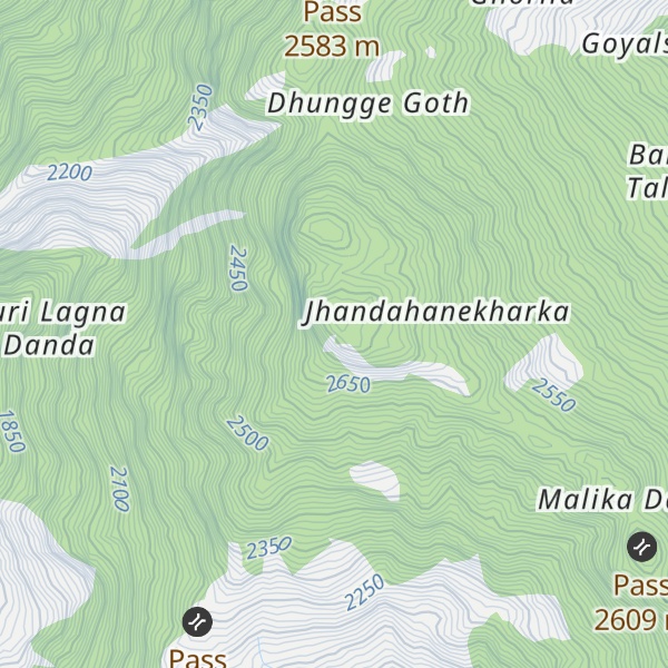 Map of Kuri̇̄ Lāgnā Ḍā̃ḍā