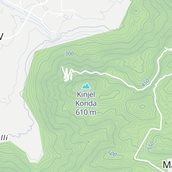 Map of Kinjel Konda