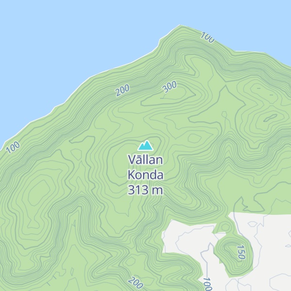 Map of Vāllan Konda