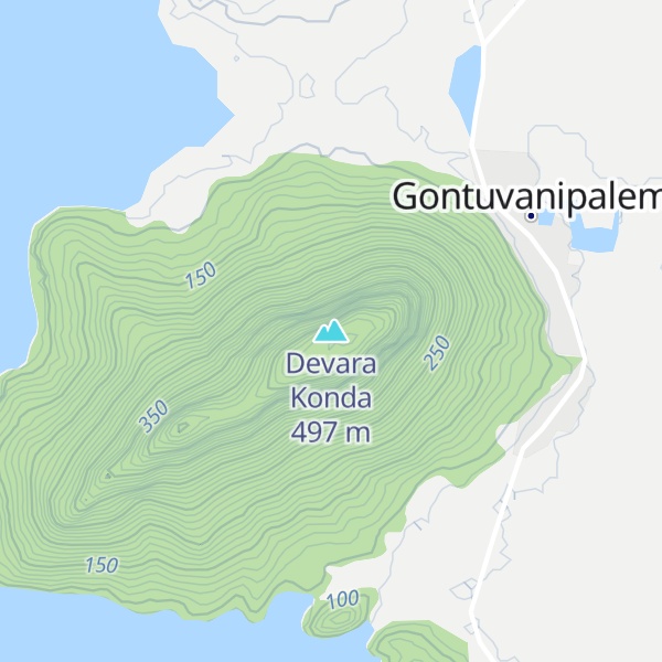 Map of Devara Konda