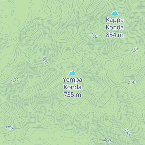 Map of Yempa Konda