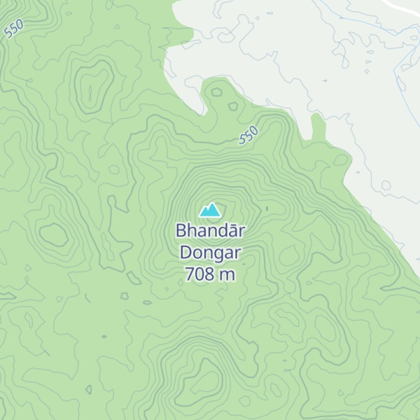 Map of Bhandār Dongar
