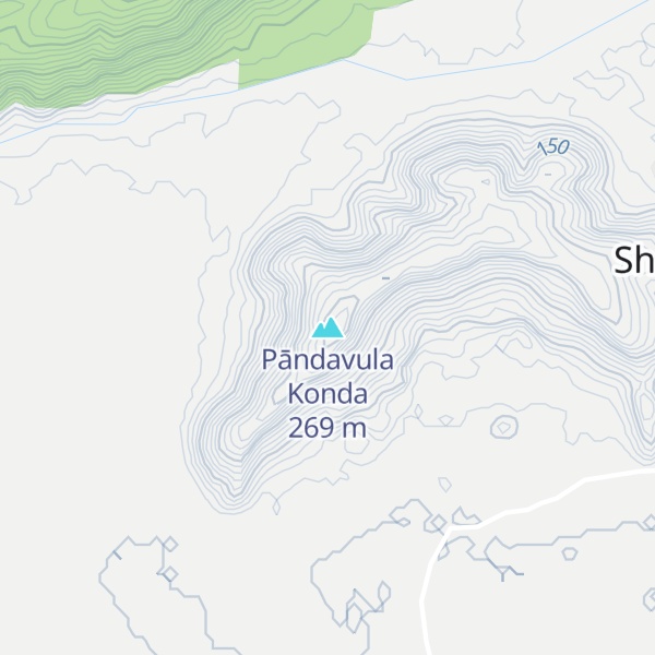Map of Pāndavula Konda