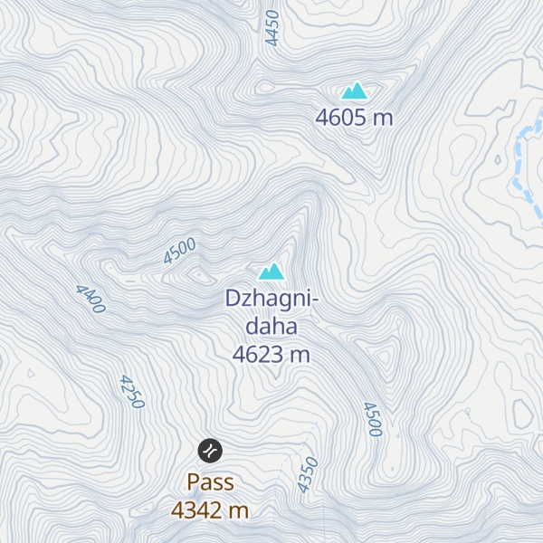 Map of Dzhagni-daha