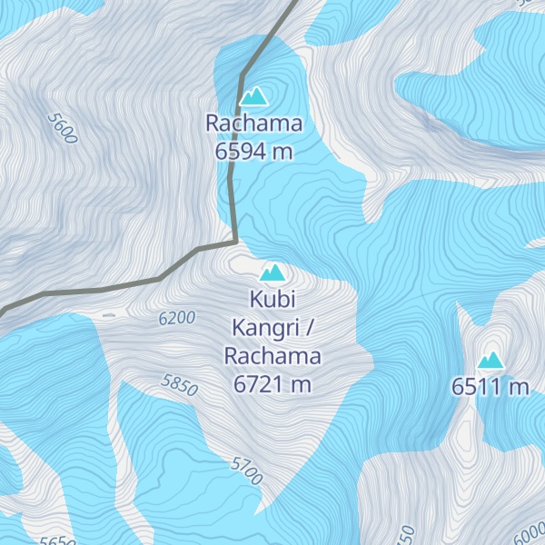 Map of Kubi Kangri / Rachama