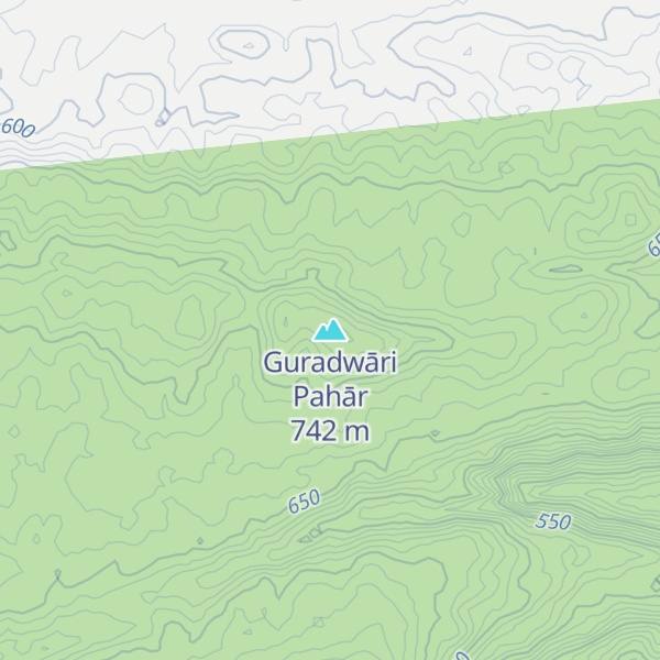 Map of Guradwāri Pahār