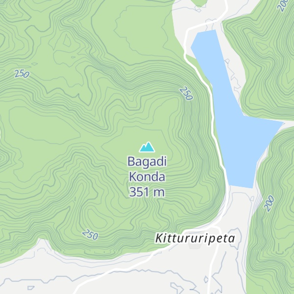 Map of Bagadi Konda