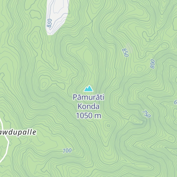 Map of Pāmurāti Konda