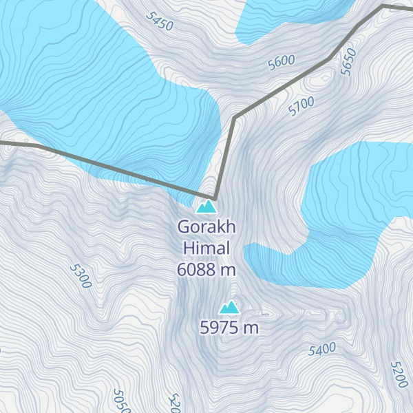 Map of Gorakh Himal
