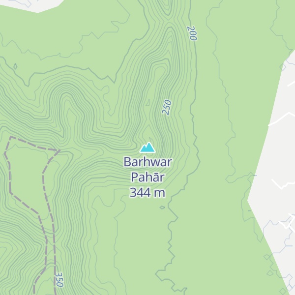 Map of Barhwar Pahār