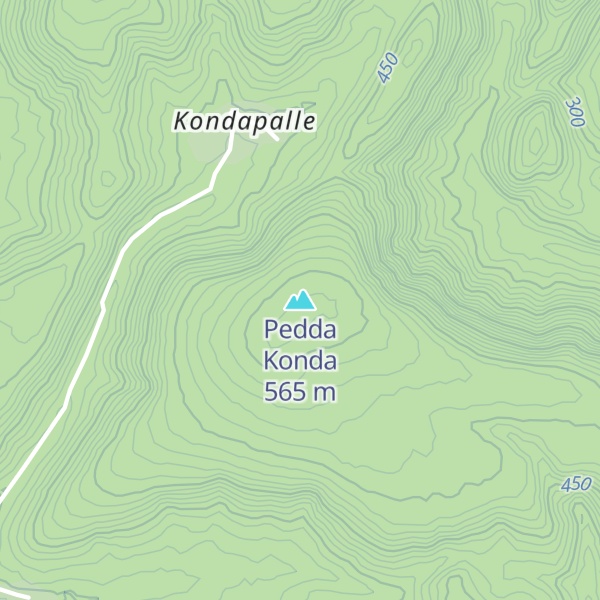Map of Pedda Konda