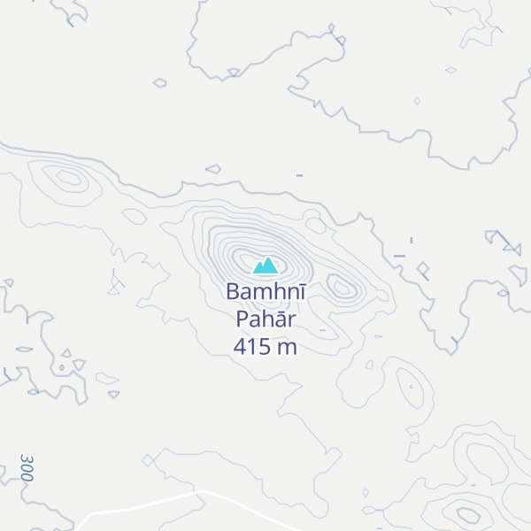 Map of Bamhnī Pahār