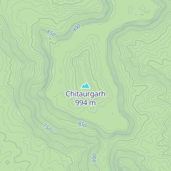 Map of Chitaurgarh