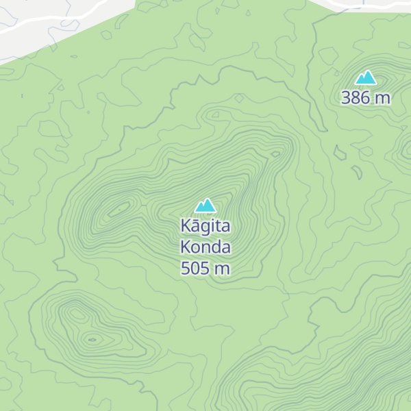 Map of Kāgita Konda