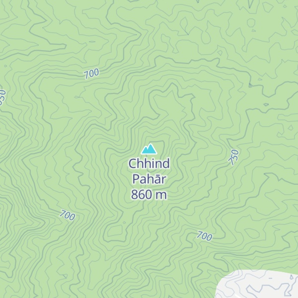 Map of Chhind Pahār