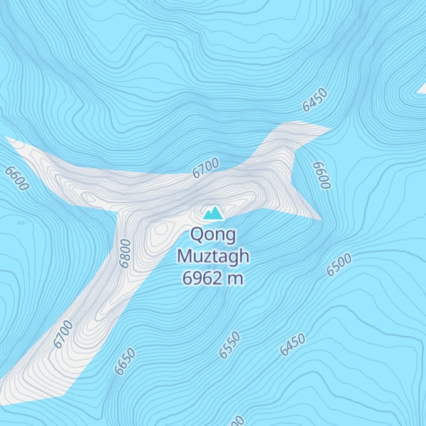 Map of Qong Muztagh
