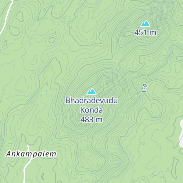 Map of Bhadradevudu Konda