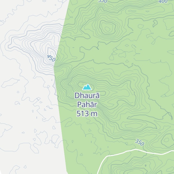 Map of Dhaurā Pahār