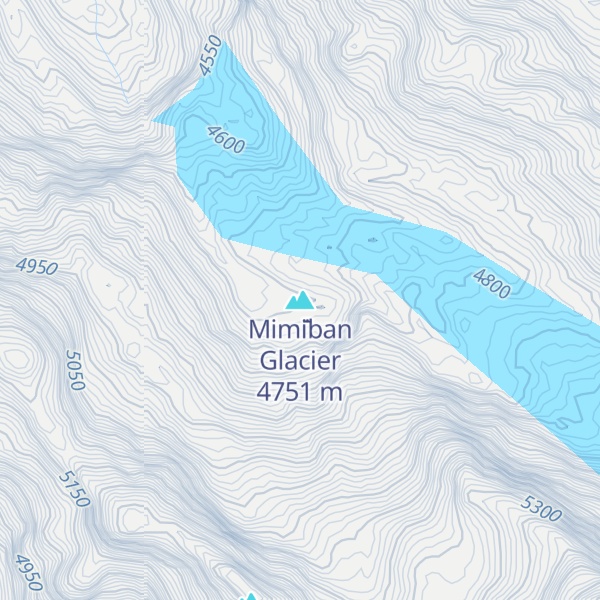 Map of Mimi̇̄ban Glacier