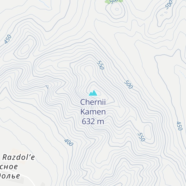 Map of Chernii Kamen