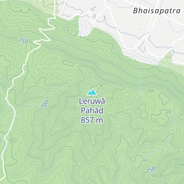 Map of Leruwā Pahāḍ