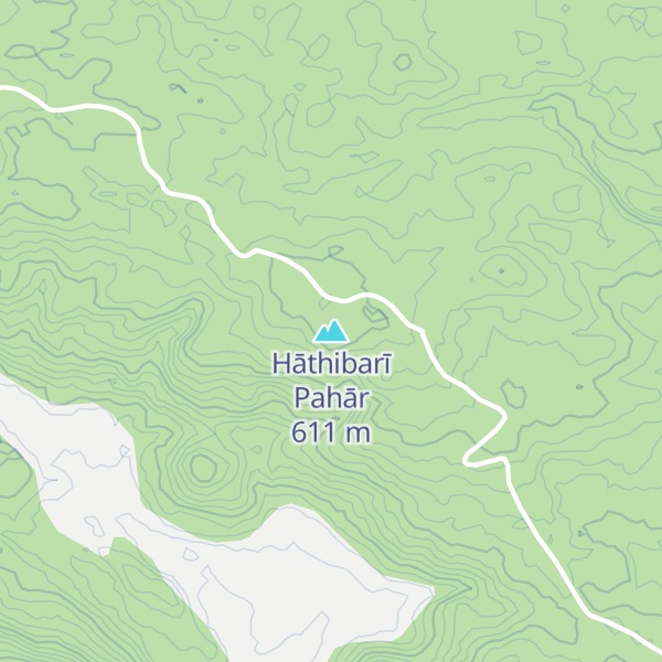 Map of Hāthibarī Pahār