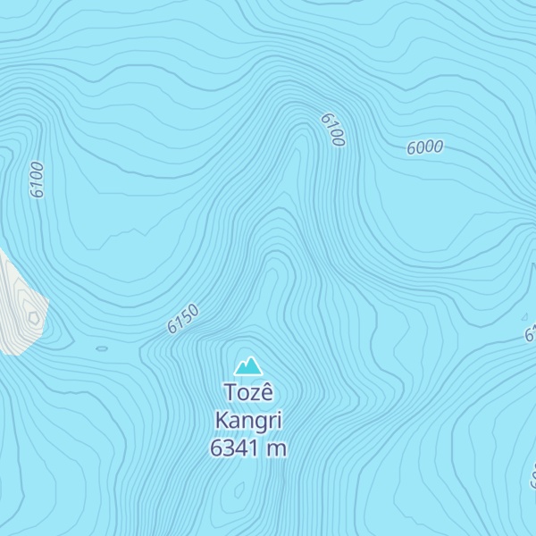 Map of Tuze Gangri