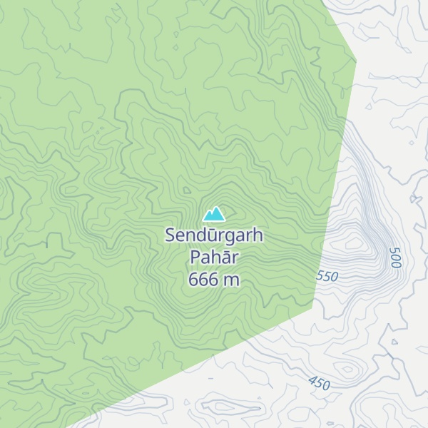 Map of Sendūrgarh Pahār