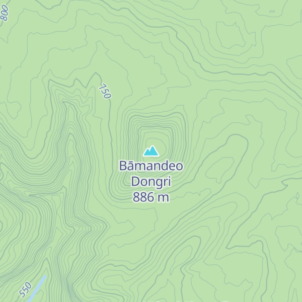 Map of Bāmandeo Dongri