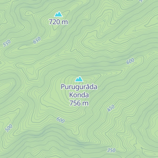 Map of Purugurāda Konda