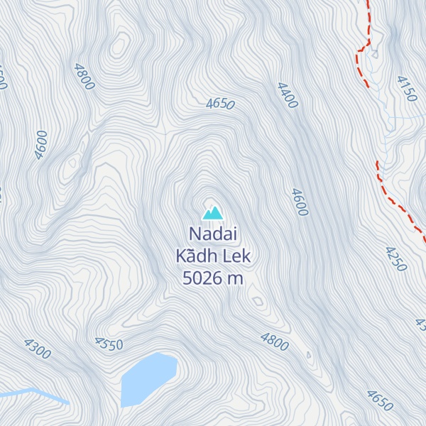 Map of Nadai Kā̃dh Lek