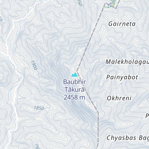Map of Baubhir Ṭākurā
