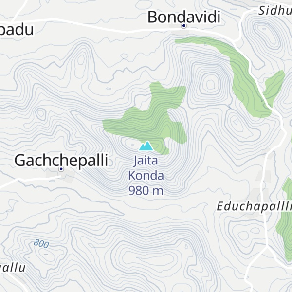 Map of Jaita Konda