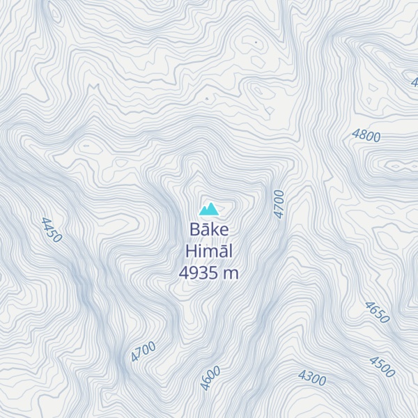 Map of Bāke Himāl