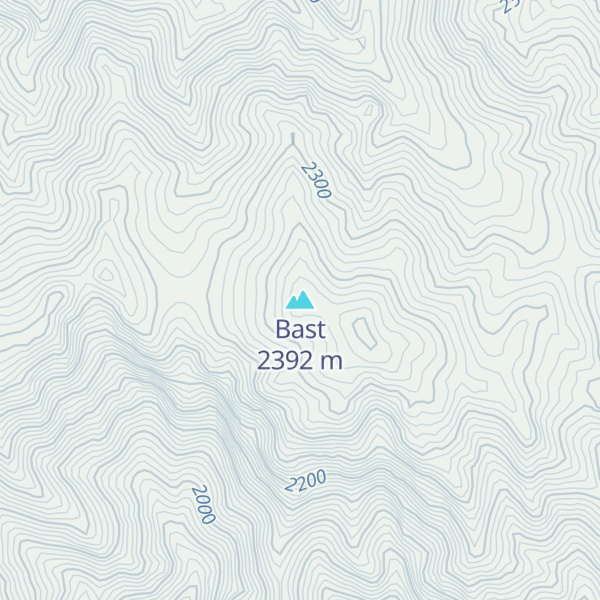Map of Bast