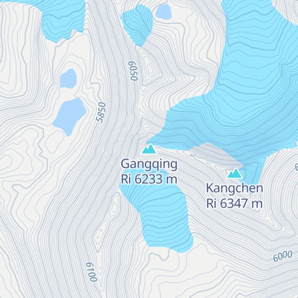 Map of Gangqing Ri