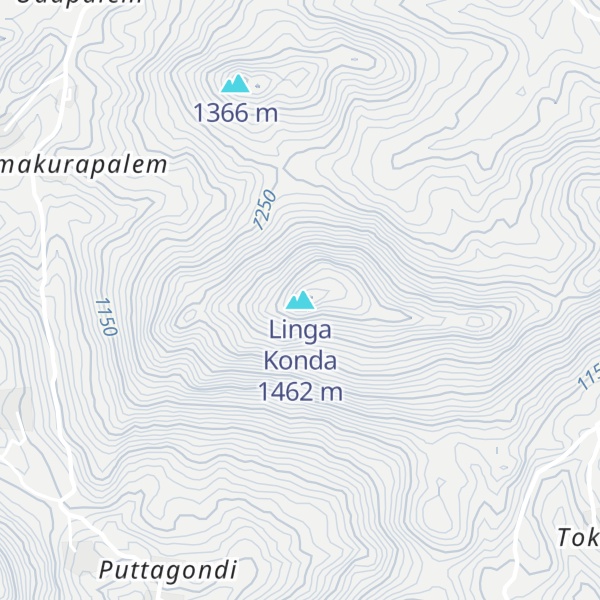 Map of Linga Konda
