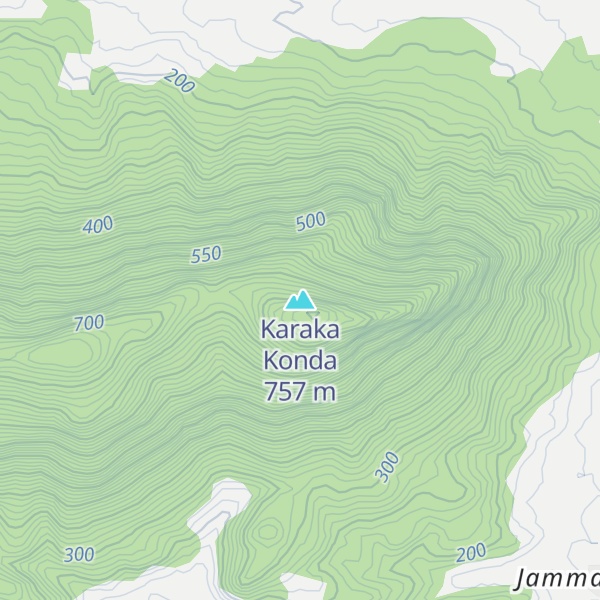Map of Karaka Konda