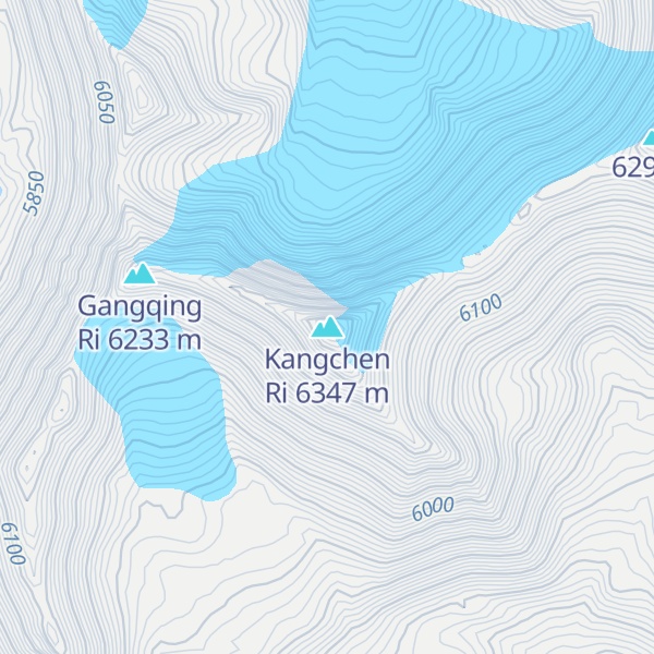 Map of Kangchen Ri